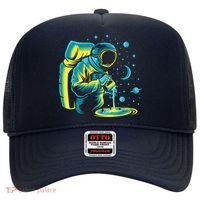 Galaxy Coffee Astronaut Pouring Coffee Hat thumb 0