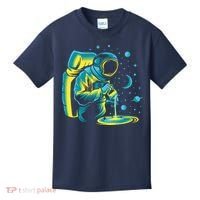 Galaxy Coffee Astronaut Pouring Coffee Kids T-Shirt thumb 0
