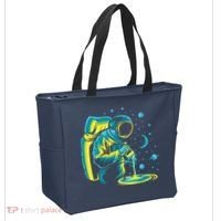 Galaxy Coffee Astronaut Pouring Coffee Tote Bag thumb 2
