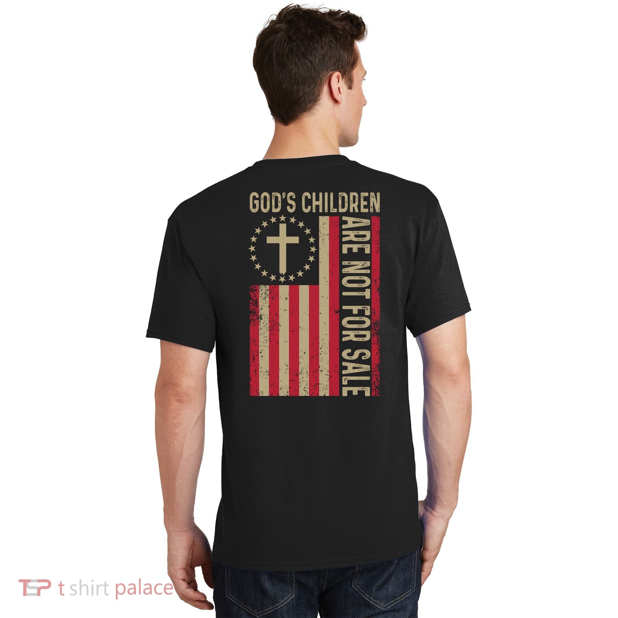 Gods Children Are Not For Sale Cross Christian (Double Side) T-Shirt