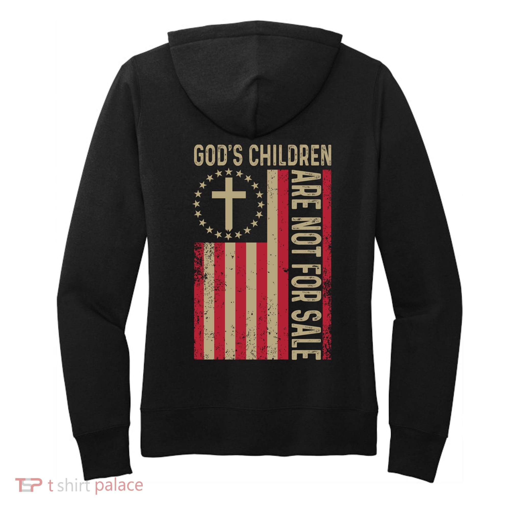 Gods Children Are Not For Sale Cross Christian (Double Side) Women's Hoodie