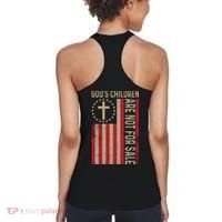 Gods Children Are Not For Sale Cross Christian (Double Side) Women's Tank Top thumb 1