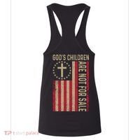 Gods Children Are Not For Sale Cross Christian (Double Side) Women's Tank Top thumb 4