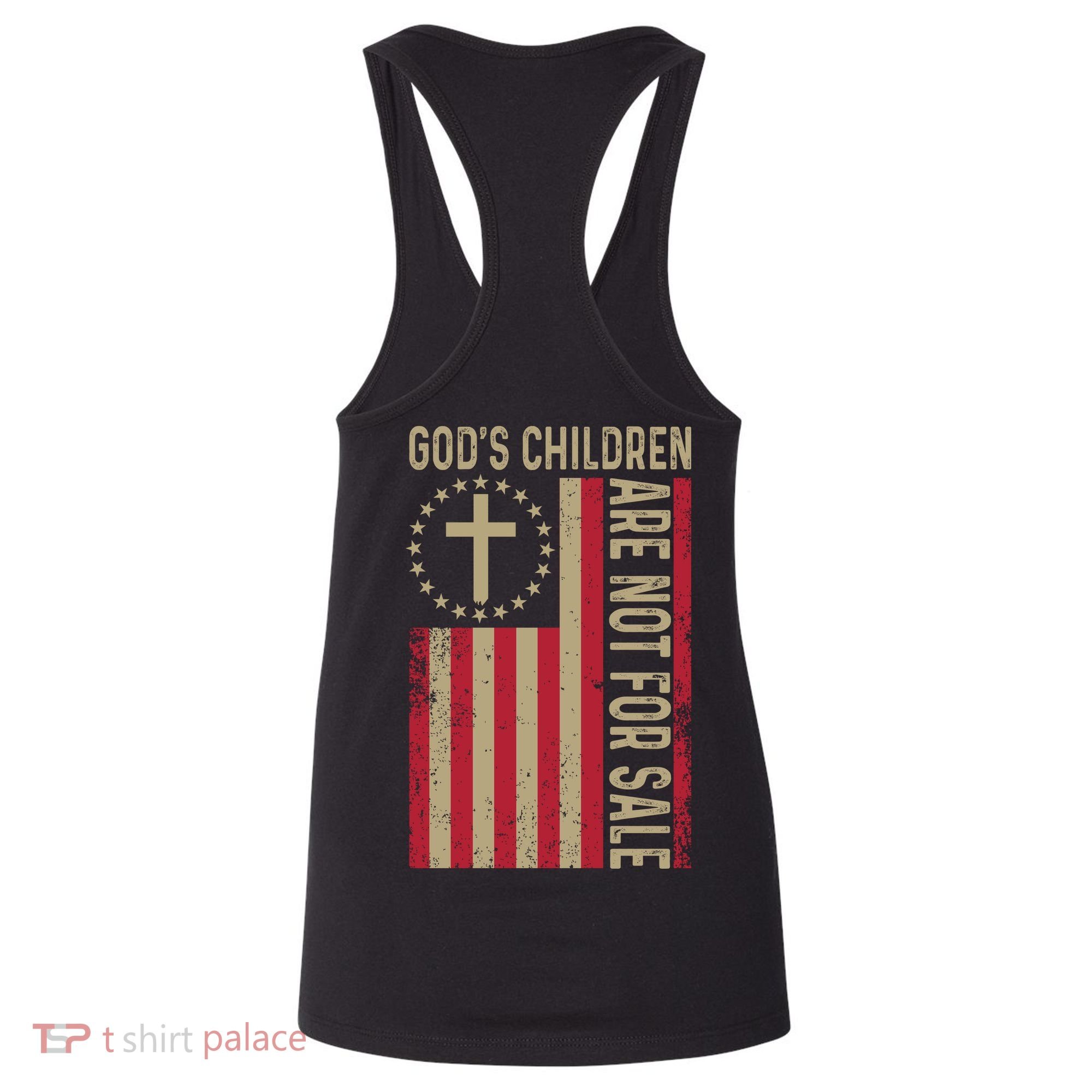 Gods Children Are Not For Sale Cross Christian (Double Side) Women's Tank Top