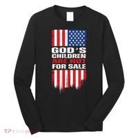 Gods Children Are Not For Sale American Flag Long Sleeve Shirt thumb 0