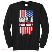 Gods Children Are Not For Sale American Flag Sweatshirt thumb 0