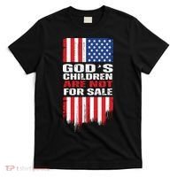 Gods Children Are Not For Sale American Flag T-Shirt thumb 0