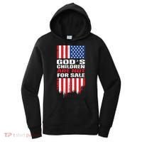 Gods Children Are Not For Sale American Flag Women's Hoodie thumb 0