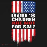 Gods Children Are Not For Sale American Flag Women's Hoodie thumb 2