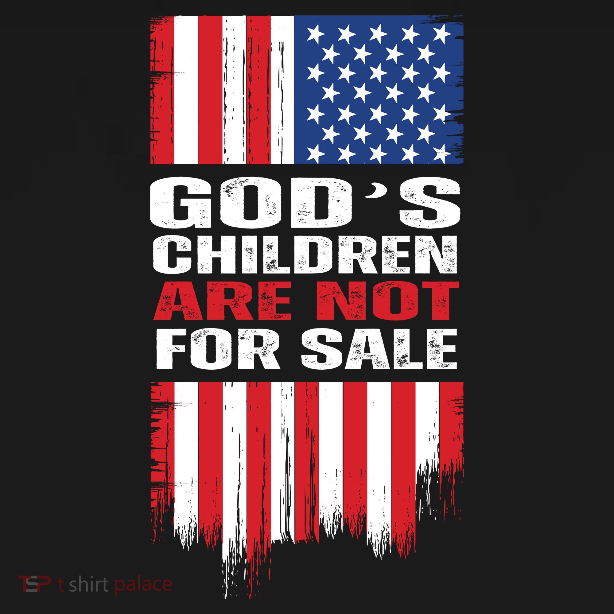 Gods Children Are Not For Sale American Flag Women's Hoodie