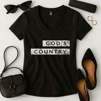 God's Country American Blake Concert Women's V-Neck T-Shirt thumb 2