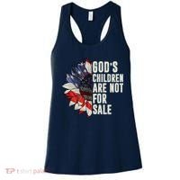 Gods Children Are Not For Sale Floral Flag Women's Tank Top thumb 0
