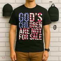 Gods Children Are Not For Sale USA Style T-Shirt thumb 6