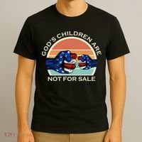 Gods Children Are Not For Sale Politcal USA T-Shirt thumb 3