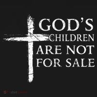 Gods Children Are Not For Sale Cross Christian T-Shirt thumb 7