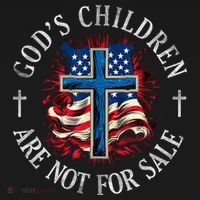 Gods Children Are Not For Sale Cross Christian Women's Hoodie thumb 2