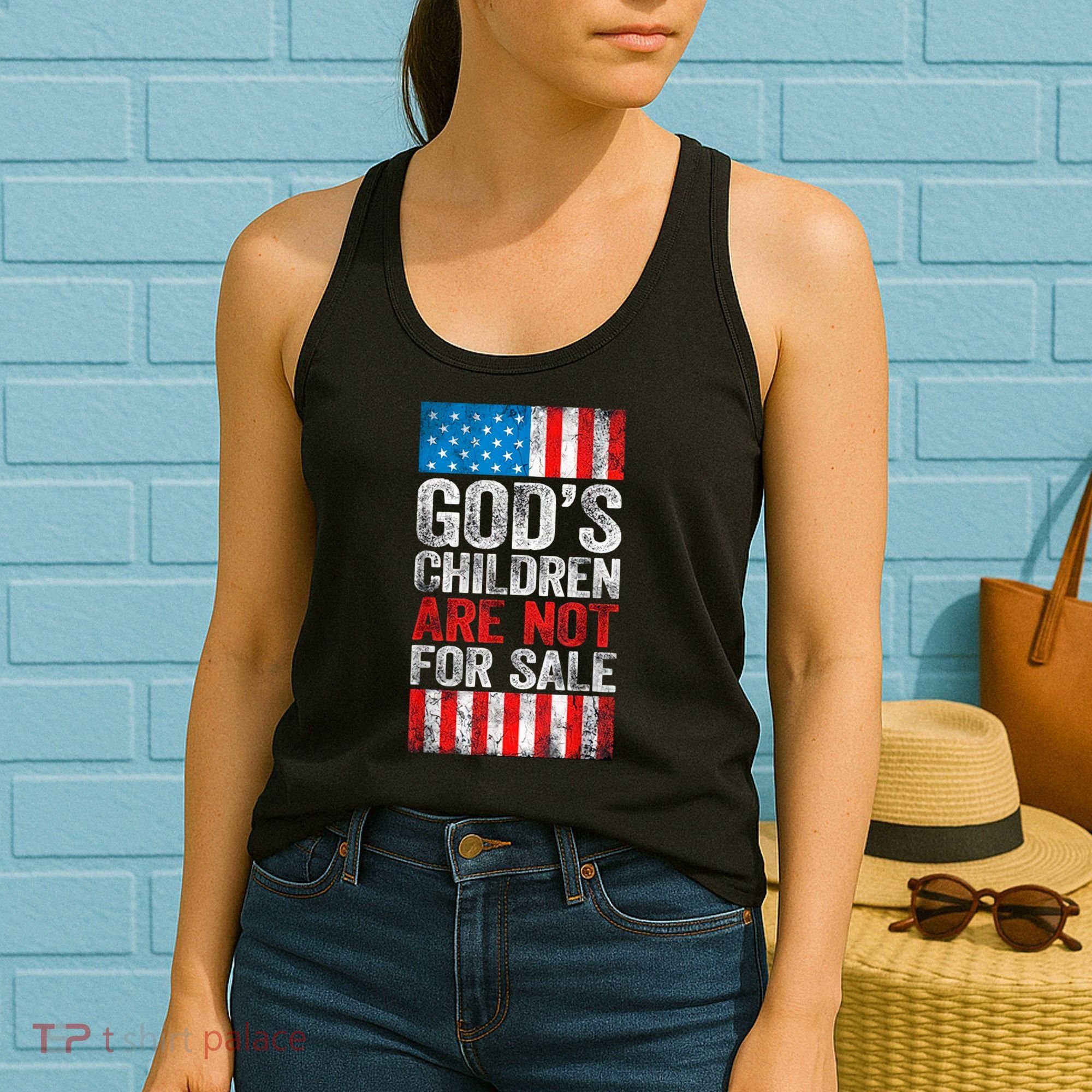 Gods Children Are Not For Sale Protect Children Women's Tank Top