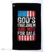 Gods Children Are Not For Sale Protect Children Golf Towel thumb 0