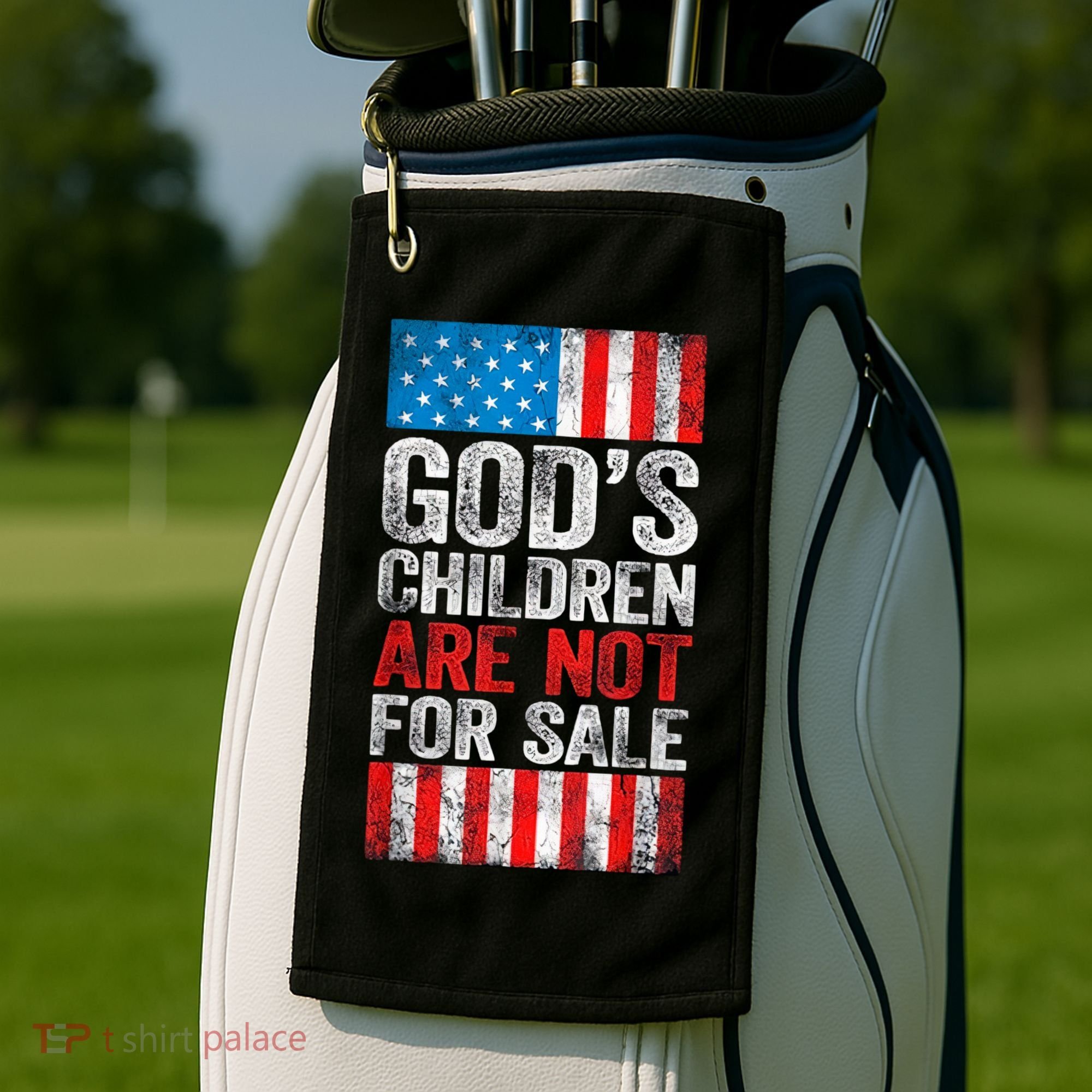 Gods Children Are Not For Sale Protect Children Golf Towel