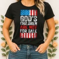 Gods Children Are Not For Sale Protect Children Women's T-Shirt thumb 2