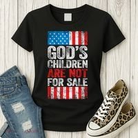 Gods Children Are Not For Sale Protect Children Women's T-Shirt thumb 3