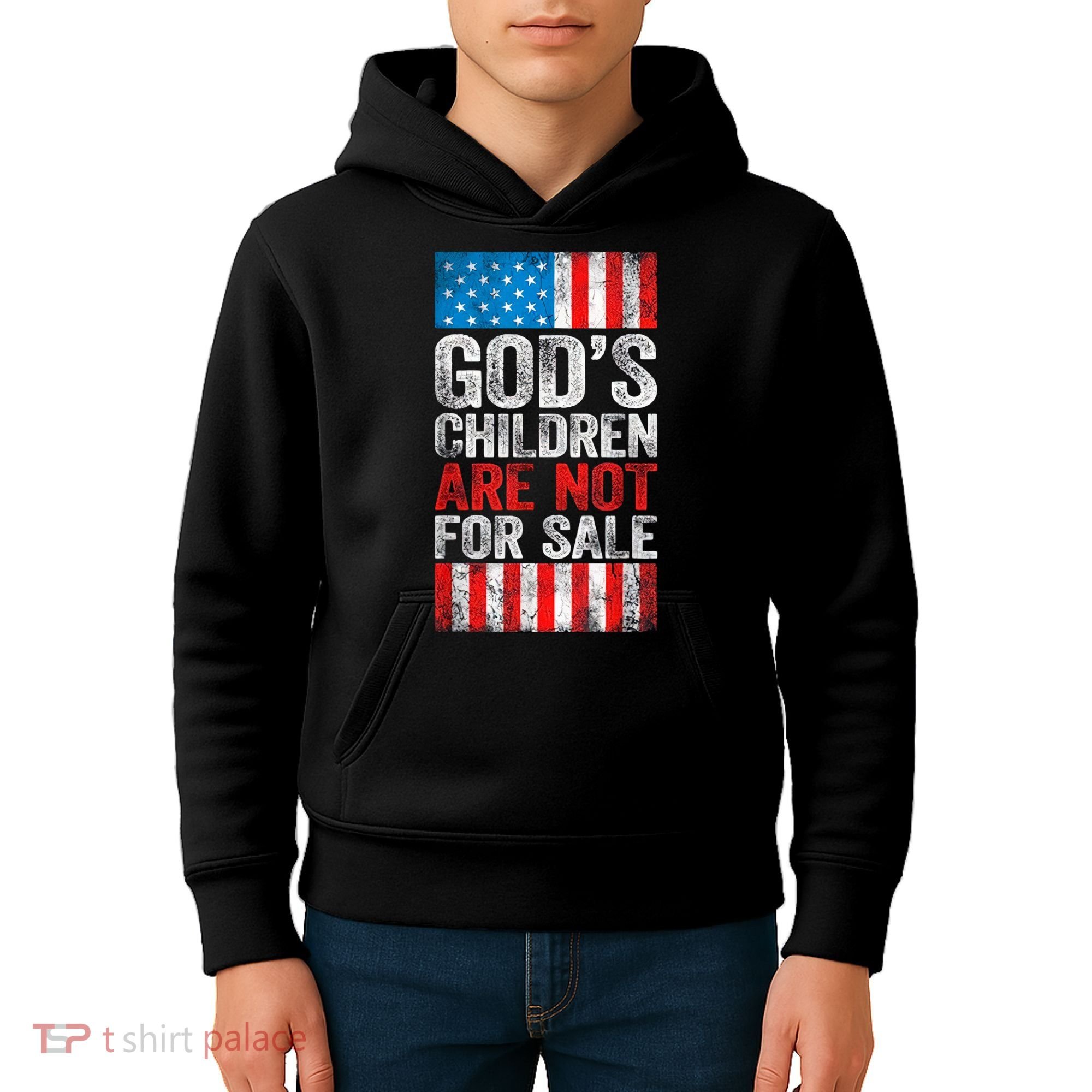 Gods Children Are Not For Sale Protect Children Kids Hoodie