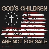 Gods Children Are Not For Sale American Flag Cross Women's Tank Top thumb 5