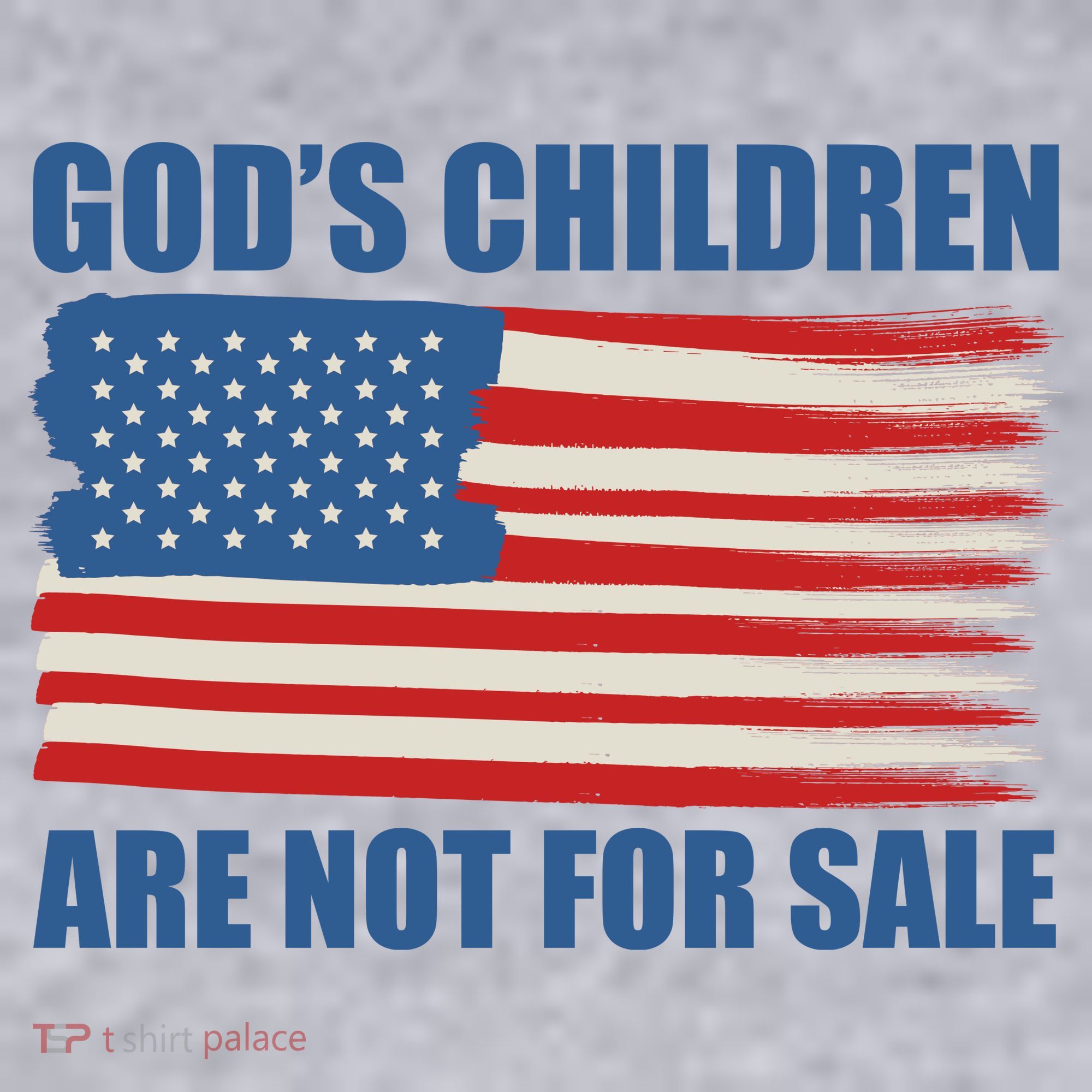 Gods Children Are Not For Sale USA Flag Women's Racerback Cropped Tank