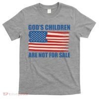 Gods Children Are Not For Sale USA Flag T-Shirt thumb 0