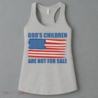 Gods Children Are Not For Sale USA Flag Women's Tank Top thumb 3