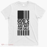 Gods Children Are Not For Sale American Flag T-Shirt thumb 0