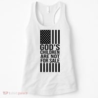 Gods Children Are Not For Sale American Flag Women's Tank Top thumb 0