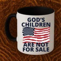 Gods Children Are Not For Sale Awareness Coffee Mug thumb 2
