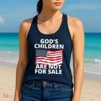 Gods Children Are Not For Sale Awareness Women's Tank Top thumb 2