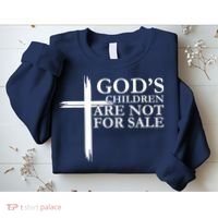 Gods Children Are Not For Sale Cross Sweatshirt thumb 2