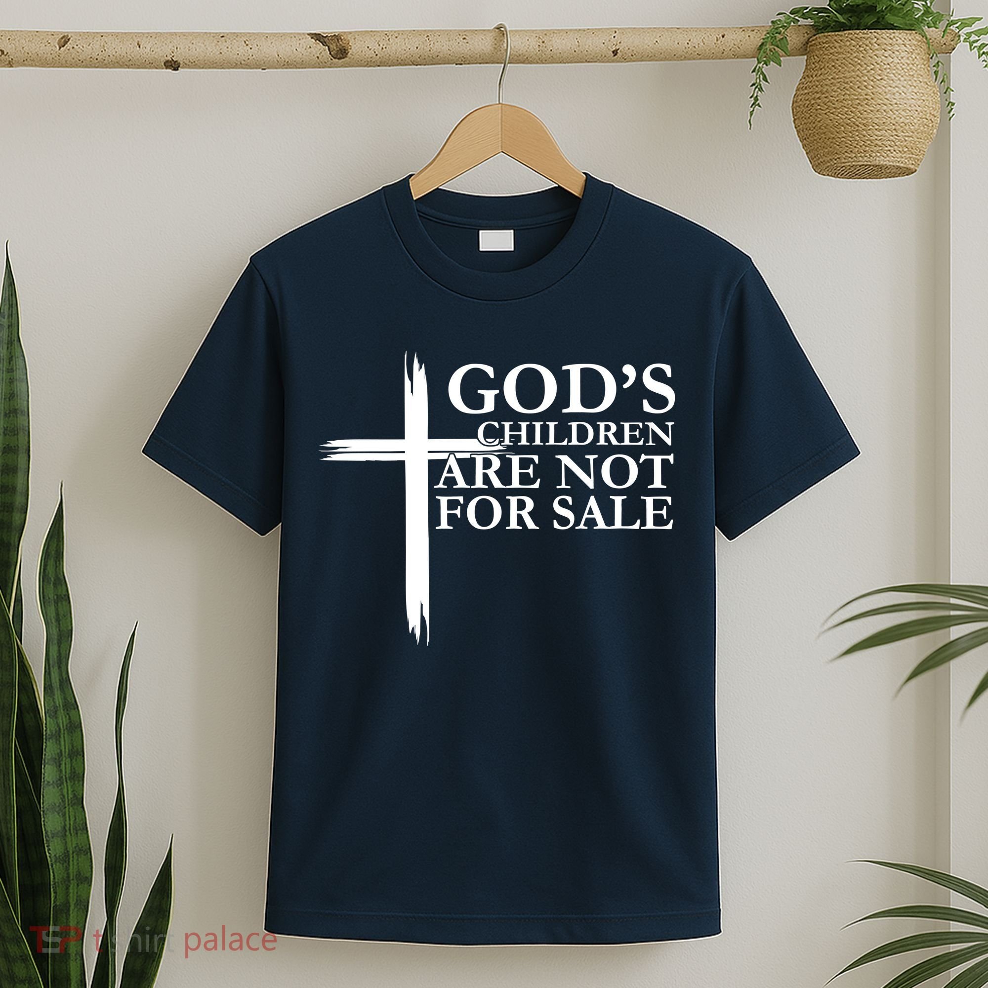 Gods Children Are Not For Sale Cross T-Shirt