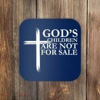 Gods Children Are Not For Sale Cross Coaster thumb 0