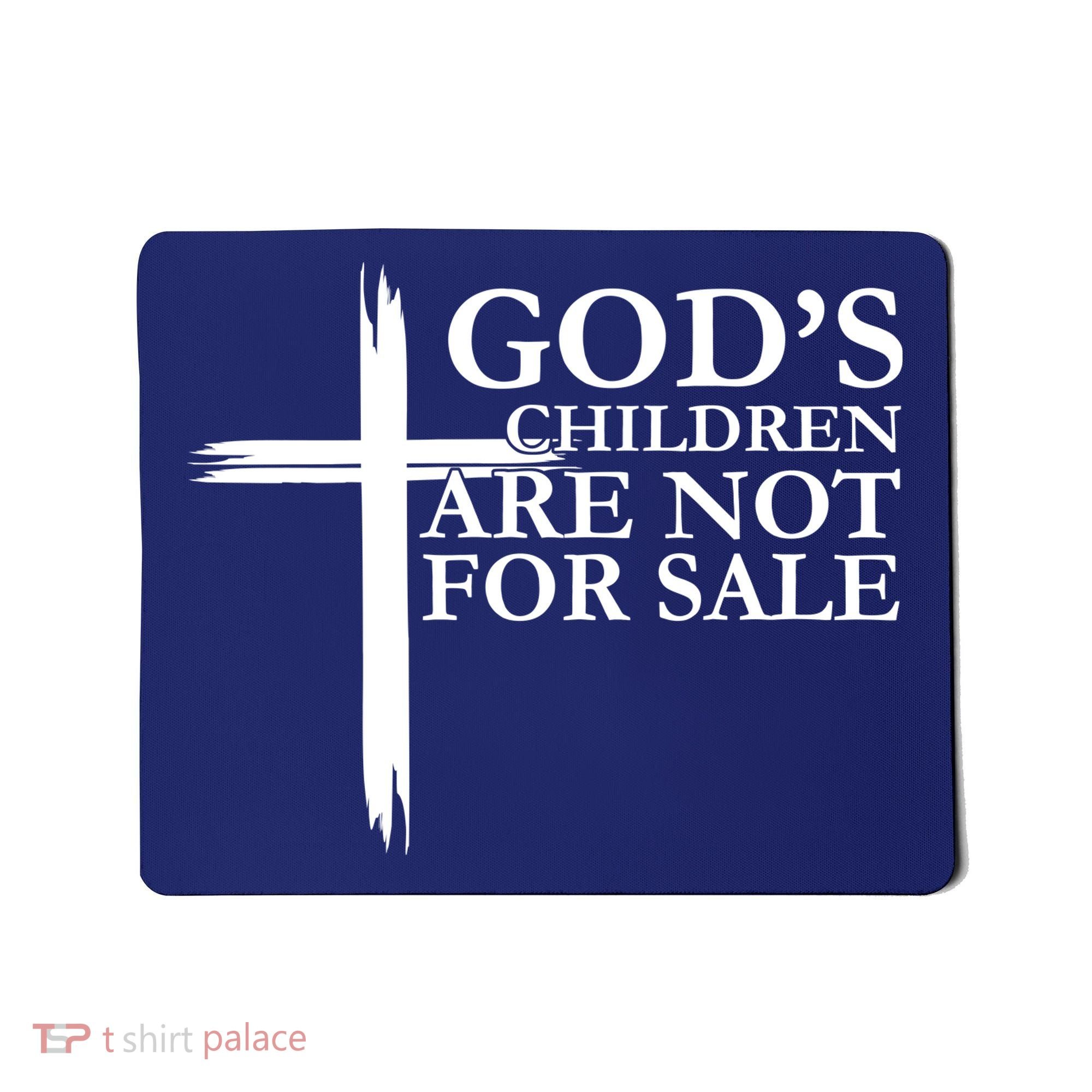 Gods Children Are Not For Sale Cross Mousepad