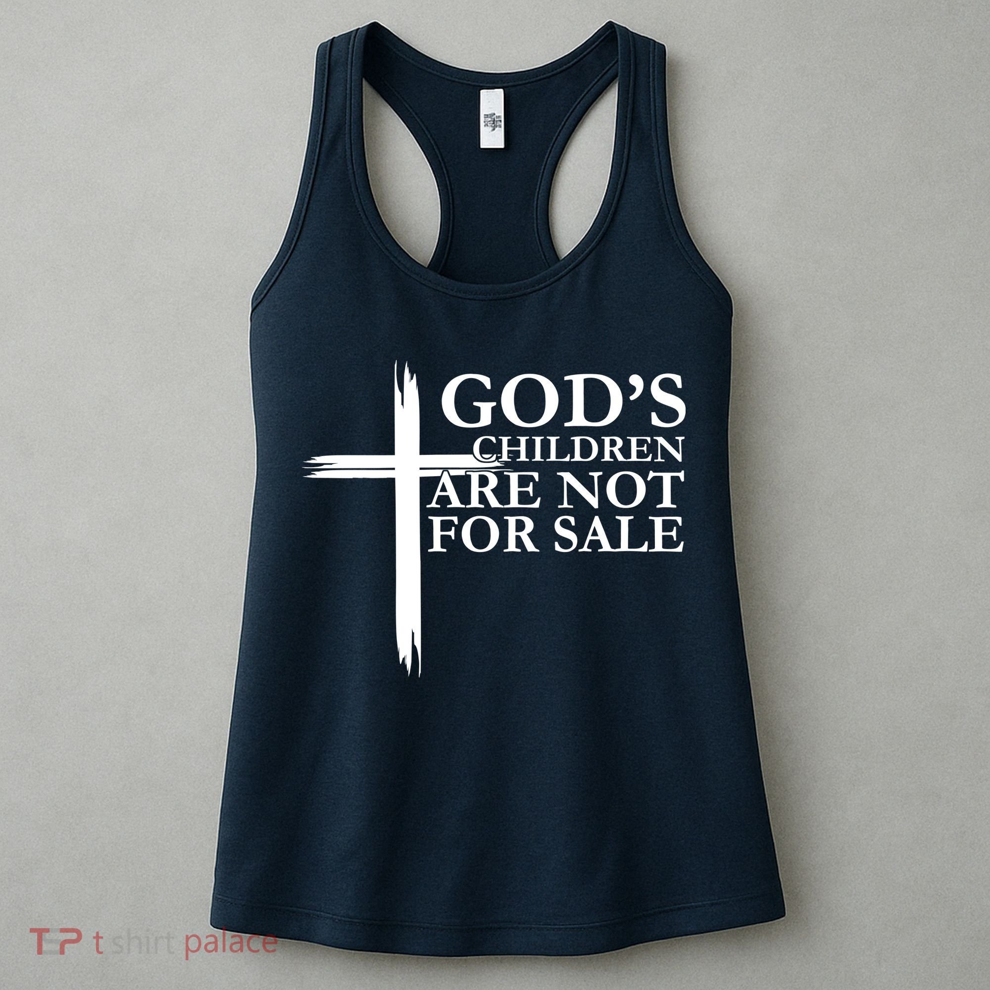 Gods Children Are Not For Sale Cross Women's Tank Top