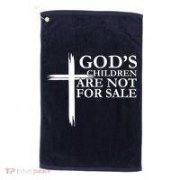 Gods Children Are Not For Sale Cross Golf Towel thumb 0