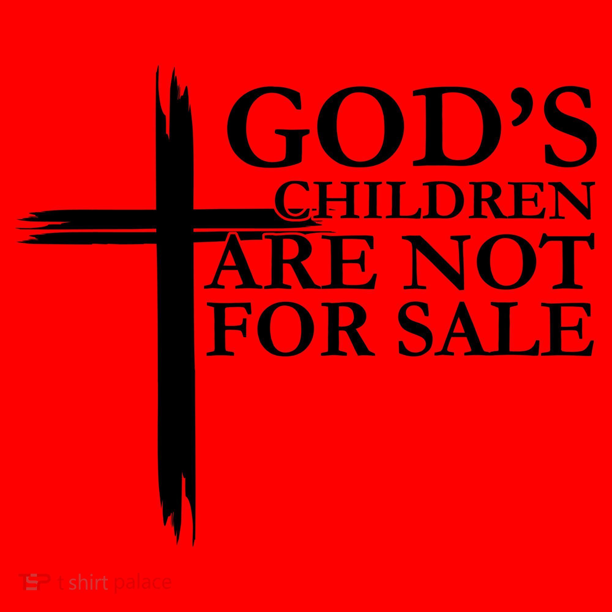 Gods Children Are Not For Sale Cross Santa Hat