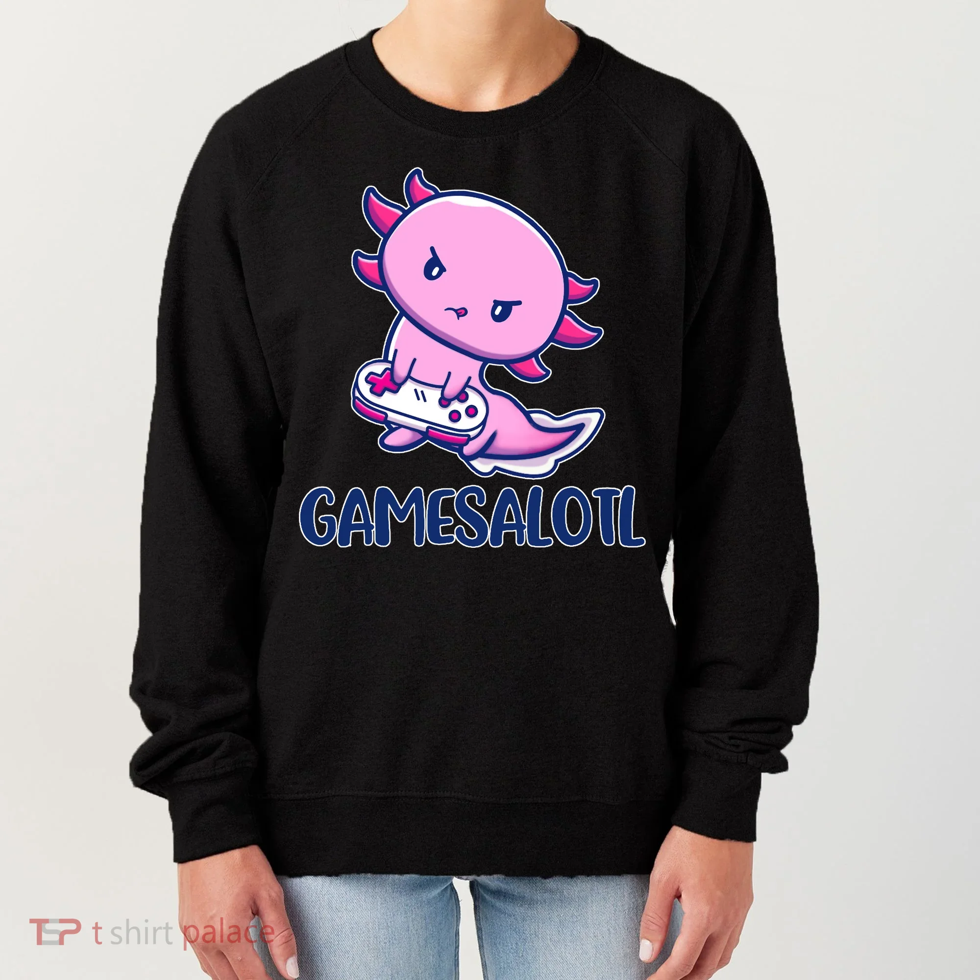 GAMESALOTL Cute Axolotl Women's Sweatshirt