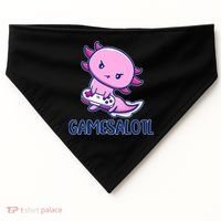 GAMESALOTL Cute Axolotl USA-Made Doggie Bandana thumb 0