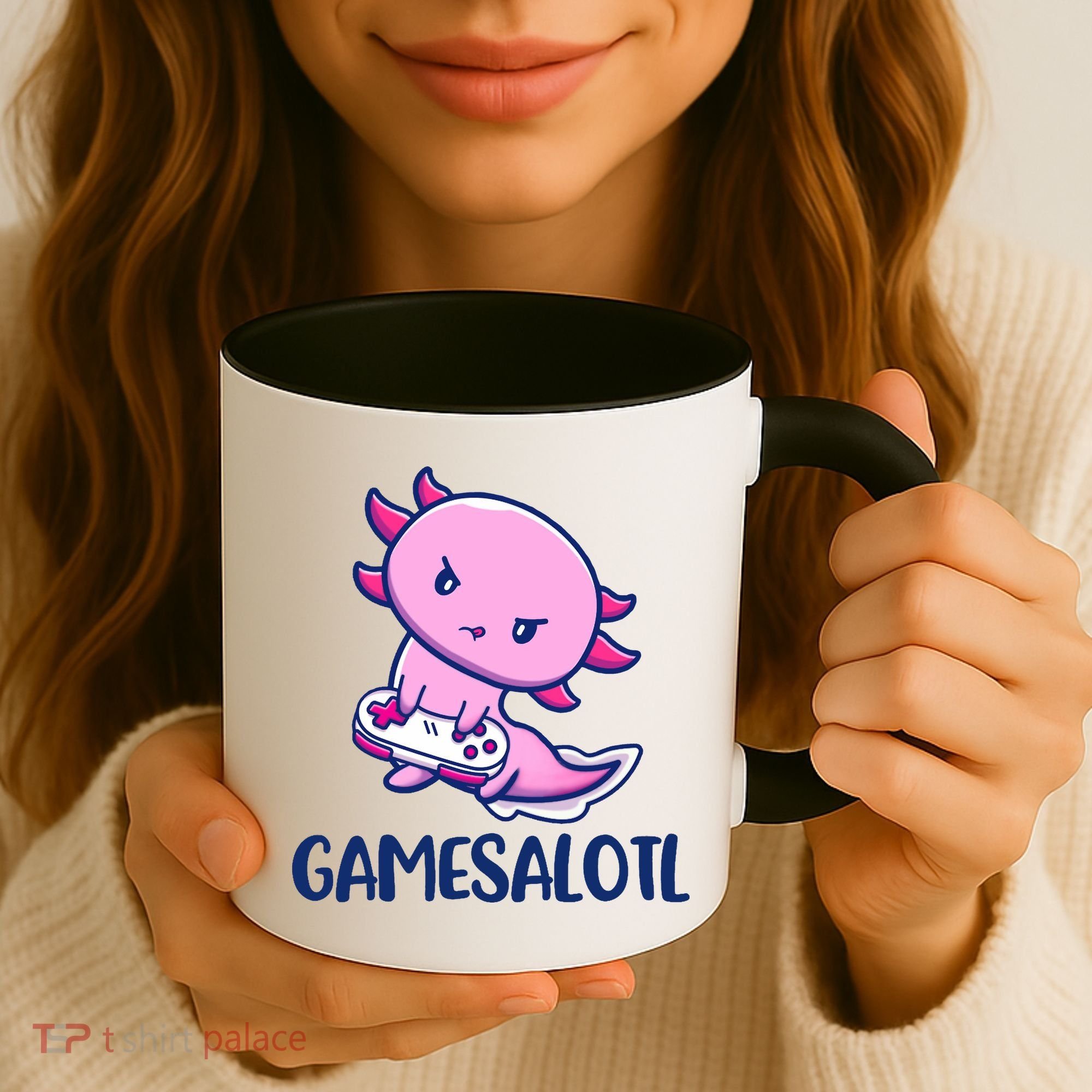 GAMESALOTL Cute Axolotl Coffee Mug