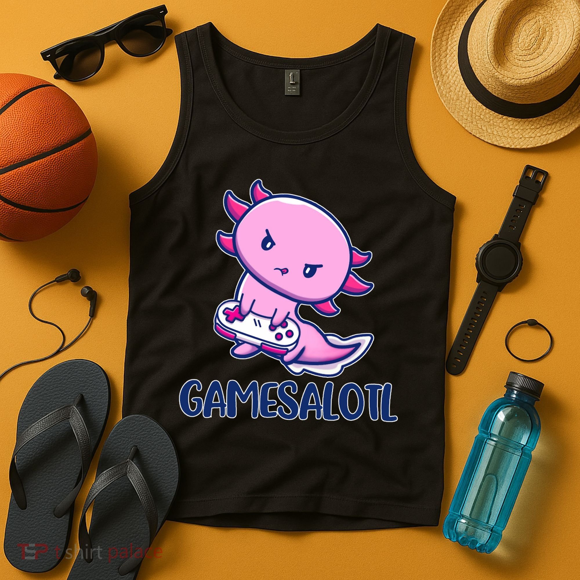 GAMESALOTL Cute Axolotl Tank Top