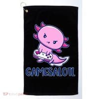 GAMESALOTL Cute Axolotl Golf Towel thumb 0