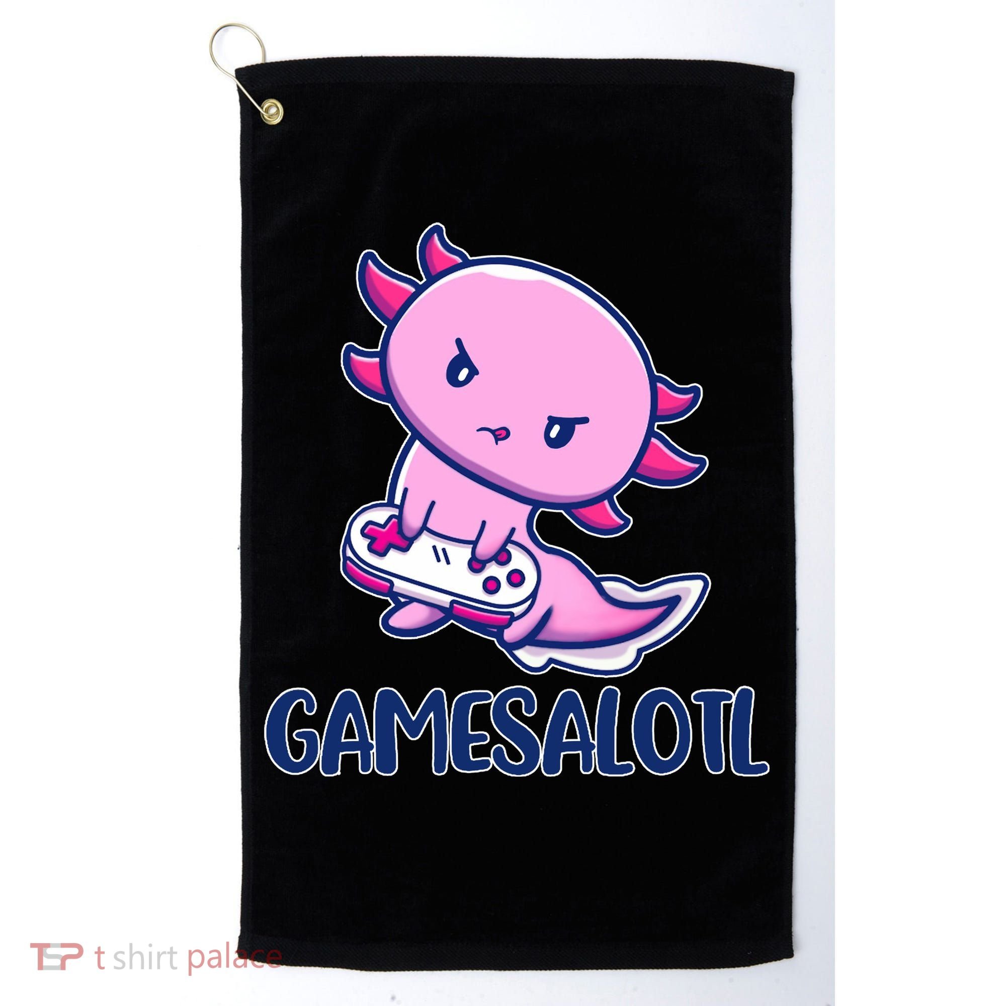 GAMESALOTL Cute Axolotl Golf Towel