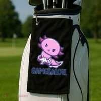 GAMESALOTL Cute Axolotl Golf Towel thumb 2