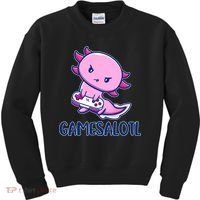 GAMESALOTL Cute Axolotl Kids Sweatshirt thumb 0