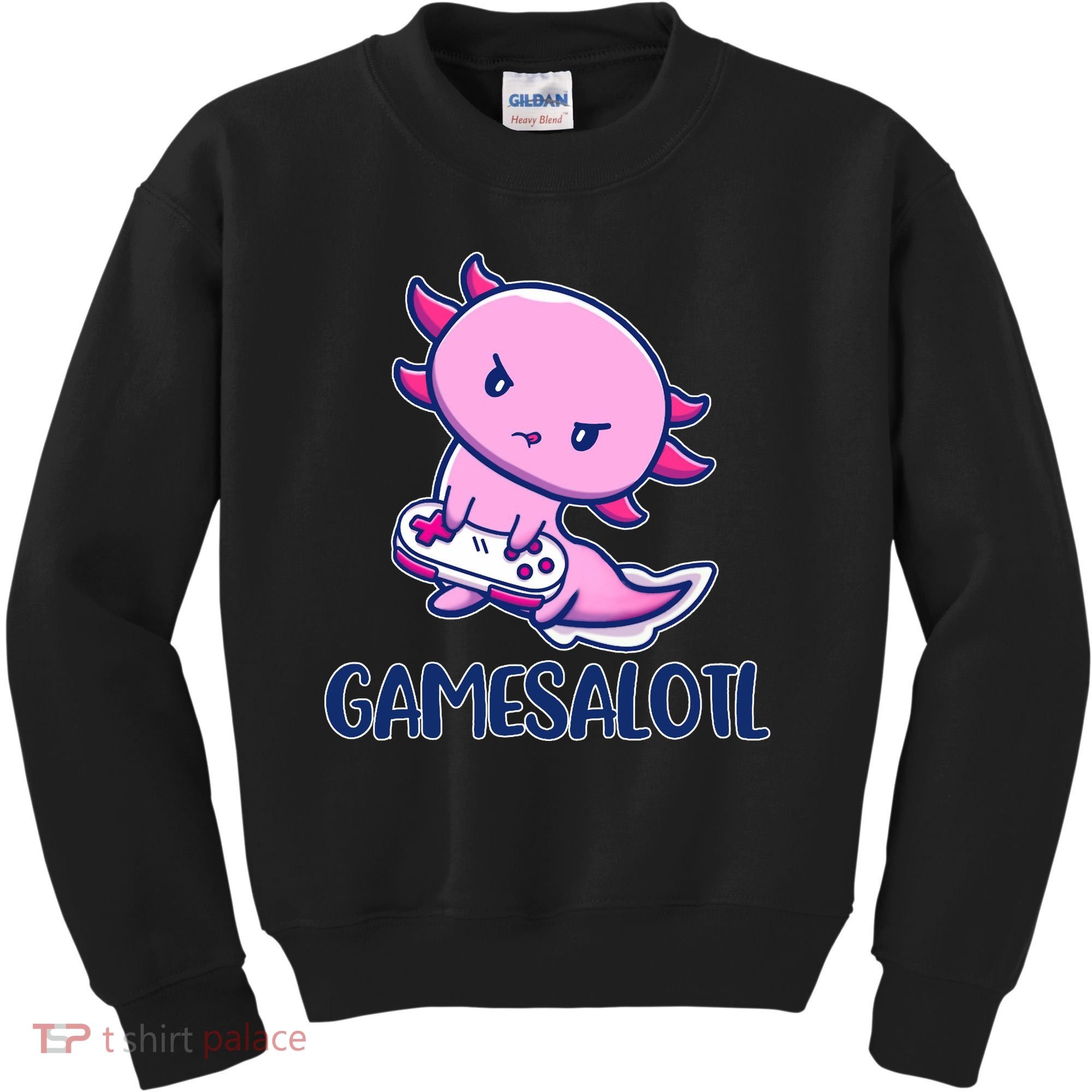 GAMESALOTL Cute Axolotl Kids Sweatshirt